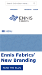 Mobile Screenshot of jennisfabrics.com